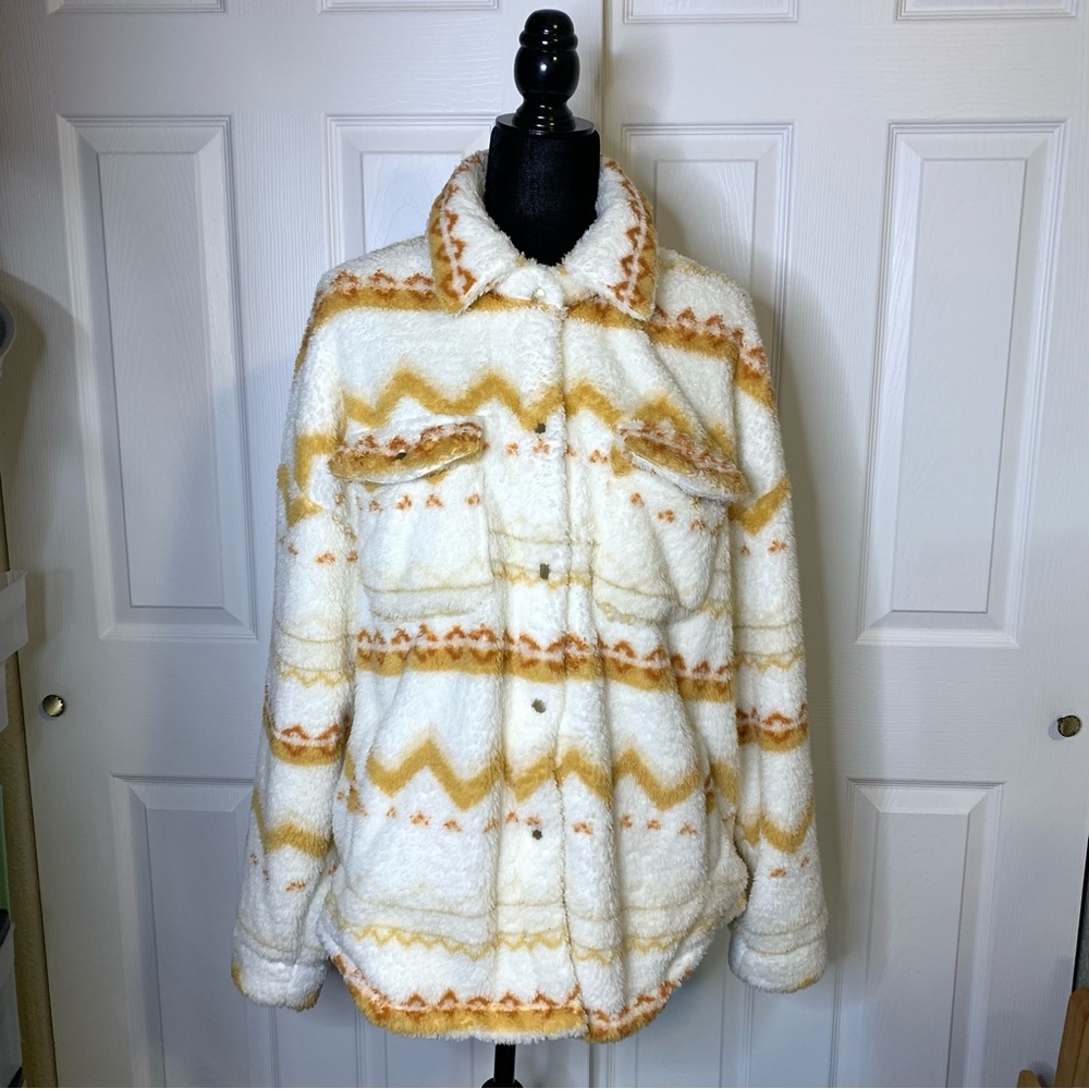Arizona Aztec Pattern Sherpa Fleece Jacket